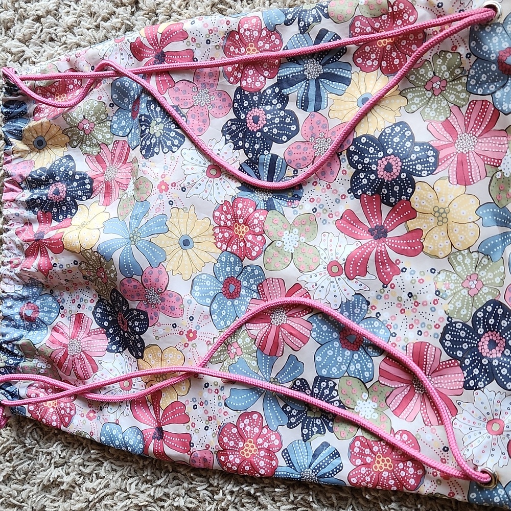 Thirthy-one Floral Print Cinch Bag - Picture 3 of 4